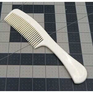 Goody Off-White Large Plastic Pocket Hair Comb 8.5 In Detangling Old School Prop